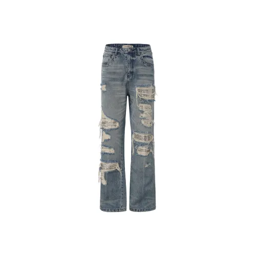 DND4DES Blue Unisex Jeans DND4DES Синий Унисекс Джинсы