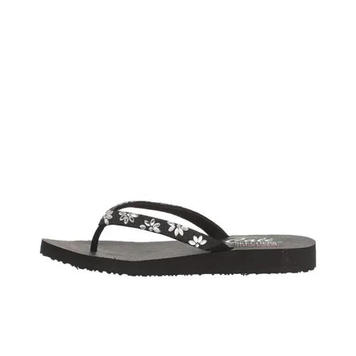 Skechers Meditation Шлепанцы Женские Черные