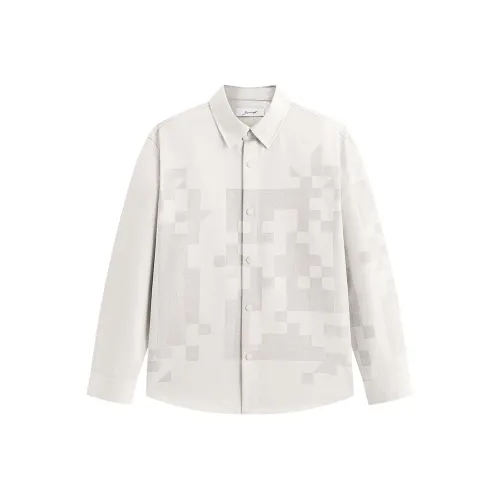 PEACEBIRD MEN Шампанское Серый 1 Мужская Рубашка