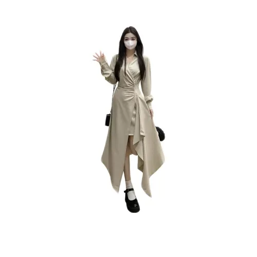 Genius Pooh Длинное платье с длинными рукавами женское