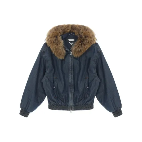 IMMI Темно-синий женский короткий пальто