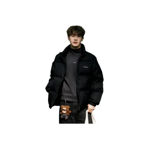 PODGORNOI Черный С подарками Съемный Металл Логотип Мужской Пуховик