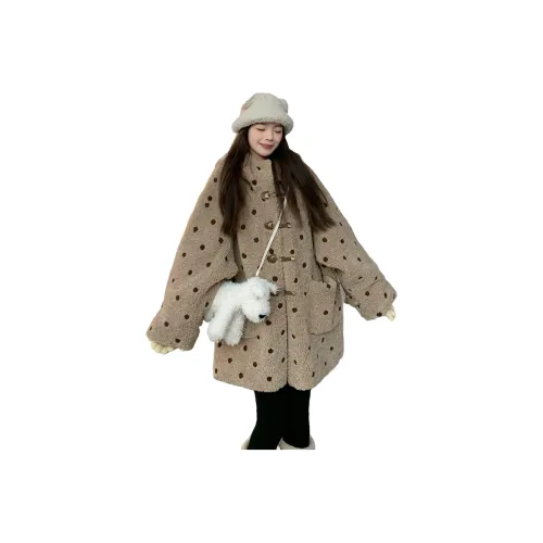 BABUGGE Молочно-чайный Boba Женские пуховики