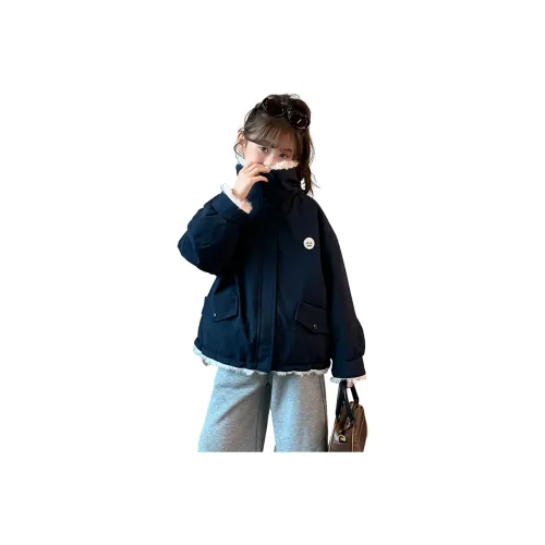 ZHIO Темно-синий школьный возраст утеплённые куртки