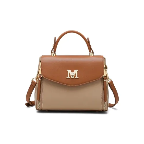 EBLAN Коровья кожа Сумка Стандартная Женская Молочно-чайный Коричневый