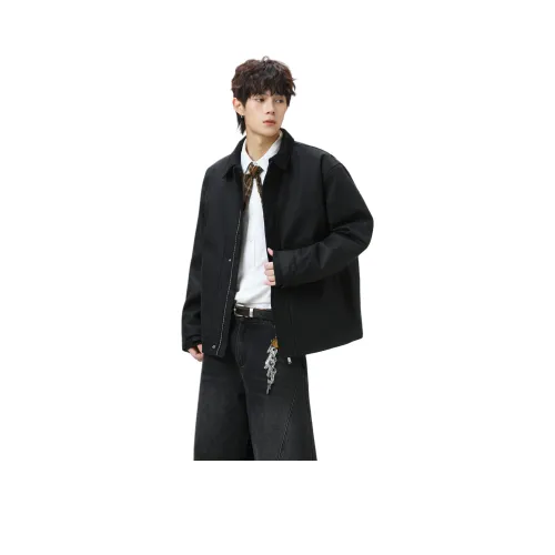 WOOD SOON Минималистский стиль Отложной воротник Пуховая куртка Мужской