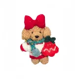 Коричневый щенок — рождественский колокол