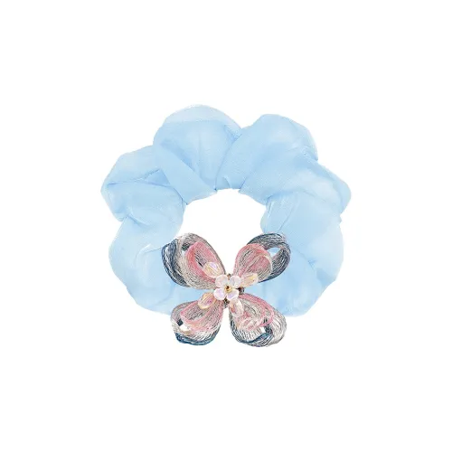 ROYALSASA Шелковый шифон Резинка для волос Женская