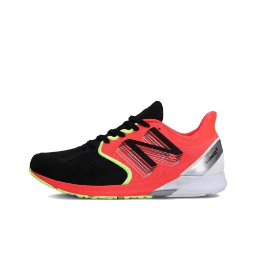 New Balance Hanzo Амортизация Устойчивость к истиранию Дышащие Низкие Кроссовки для бега Женские Черный Оранжевый