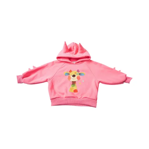 RHOBESAM Бобовый Олень С флисовой подкладкой Худи Свитшоты Розовый Пре-Школа Свитшоты