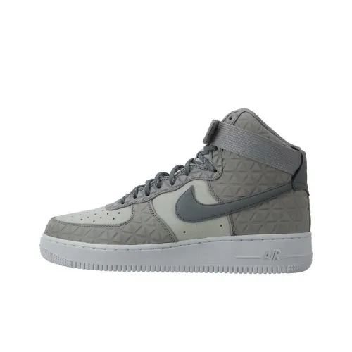 Nike Air Force 1 Амортизация Износостойкие Высокие Кроссовки для скейтбординга Женские Серые