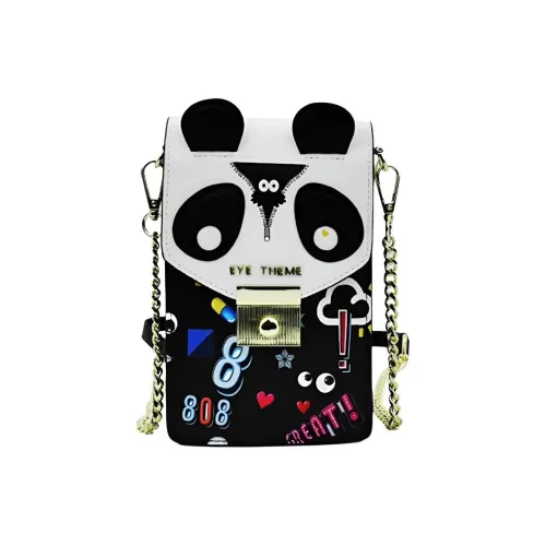 EYE THEME ПУ (полиуретан) Сумка через плечо Мини Женская Черная Панда