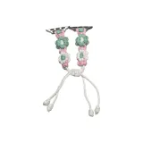 Белый, синий, цветочный