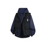 Черный жилет + темно-синий флисовый худи и свитшот с логотипом "Funny N*A"