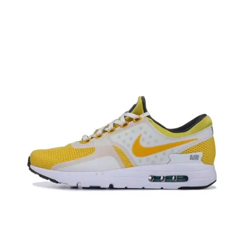 Nike Air Max ZERO Lightweight Low Top Беговые кроссовки Унисекс Желтый Белый