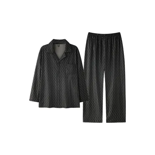 MADALLO Черный Мужской Пижамный Комплект