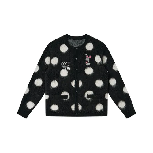 EeeeArtmonster Трикотажная ткань Кардиган Свитер Унисекс