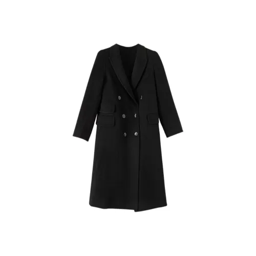 WANBAI Черное Женское Пальто
