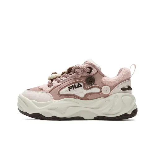 FILA BROOK 2 Устойчивые к истиранию Дышащие Низкие Кроссовки для скейтбординга Женские Розовые