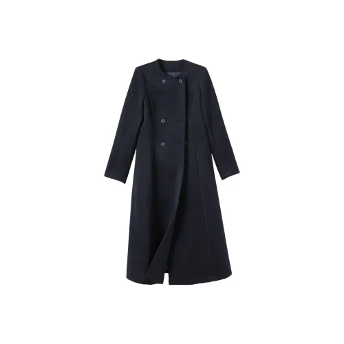 WANBAI Темно-синий Женское пальто