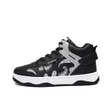 928 Черный Серый Кожаный Верх