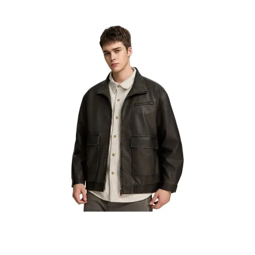 FAIRWHALE Wind Style Collection Кожа Куртка Унисекс