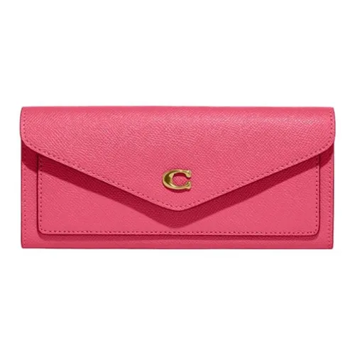 COACH Wyn кожа кошелек маленький женский розовый