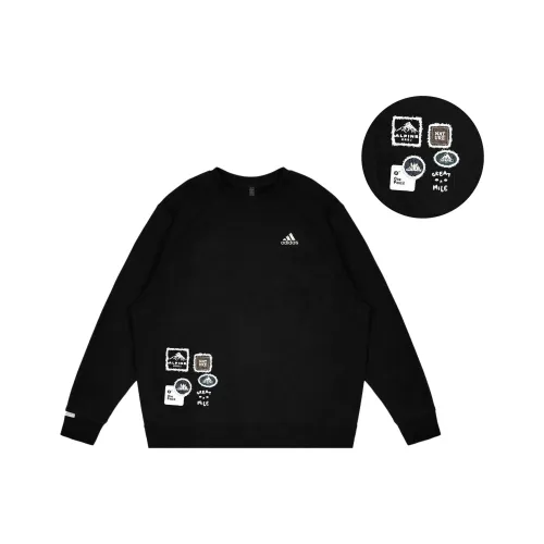 Adidas Пуловер Длинный рукав Свитшот Унисекс Черный