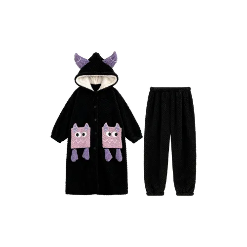 O'MESIK Черный Женский Пижамный Комплект