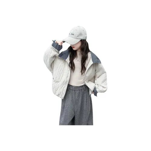 Smileyworld Бежевый с флисовой подкладкой пальто школьного возраста куртки