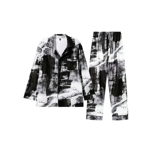 MADALLO Черный Мужской Пижамный Комплект