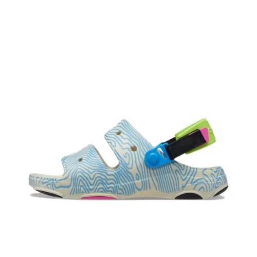 Crocs All Terrain Clog Пляжные сандалии Унисекс Белый Синий