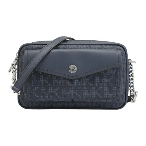 MICHAEL KORS Jet Set Travel с коровьей кожей Camera Сумка Сумка через плечо Средний Женская Темно-синий
