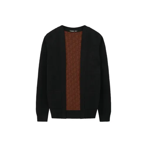 CAISEDI Черные Мужские Свитера