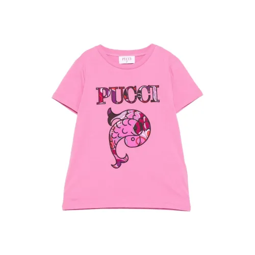 EMILIO PUCCI Розовые Детские Рубашки T