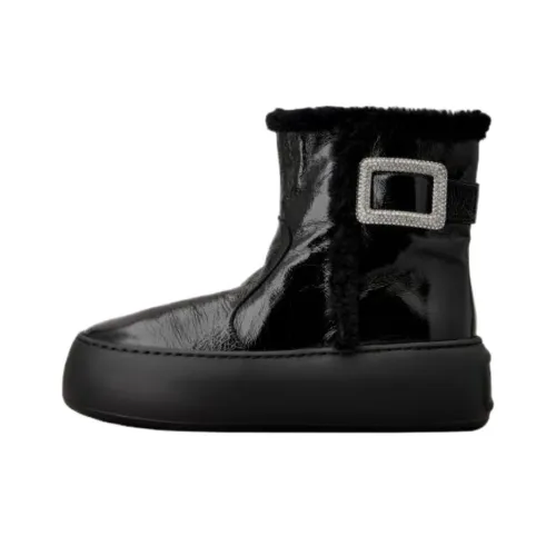 Roger Vivier VIV' Up Short Snow Boots 5cm Women's Black Roger Vivier VIV' Вверх Короткие Снекерки 5 см Женские Черные