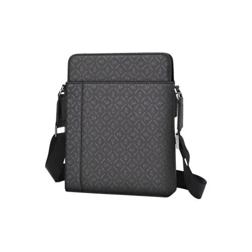 PLAYBOY Коллаборация ПВХ Сумка через плечо Сумка на плечо Средняя Мужская Черная