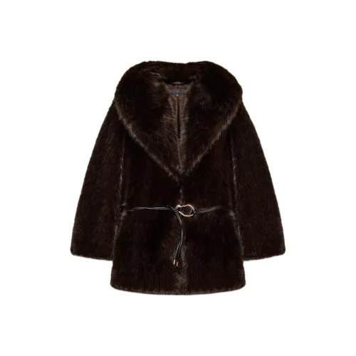 ZARA Collaboration Коричневые Женские Бархатные Куртки