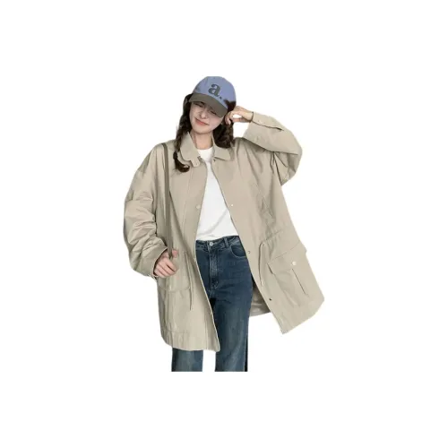 SIXUSICHOU Изображение Цвет Женский Тренч