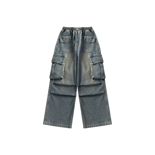 Meter Джинсы Осенние и Зимние Широкие Брюки Карго