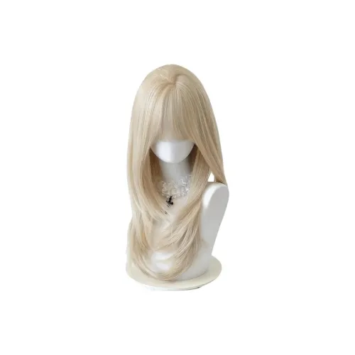 GLUNA Golden Moon Высокий уровень Директор Прямые волосы Женская парик Высокая температура Пряжа Длинные прямые волосы