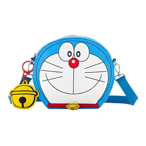 LeSportsac Doraemon Doraemon Collaboration Ткань Сумка через плечо Маленькая Унисекс Синяя Белая Желтая