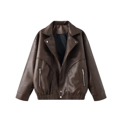 YATSI Кожа Куртка Пальто Унисекс