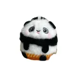 Круглый Dun Dun Панда - Черный Белый