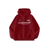 Полузастежка, бордовый (с значком "Счастливый")