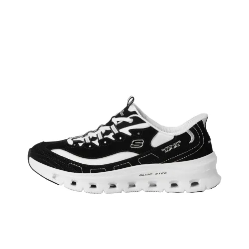 Skechers Glide Step Дышащие Беговые Кроссовки Женские Черные