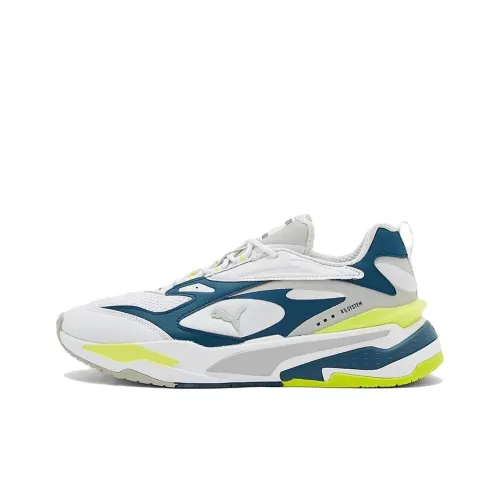 PUMA RS Fast TRAINERS Низкий Топ Повседневная Обувь Унисекс Белый Синий Зеленый
