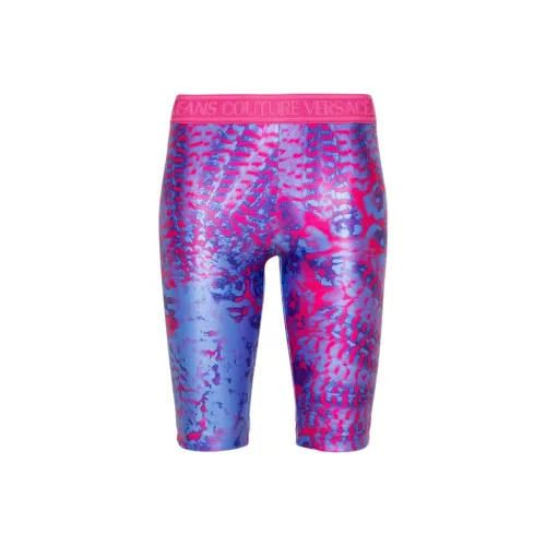 VERSACE JEANS Повседневные шорты женские светло-синие