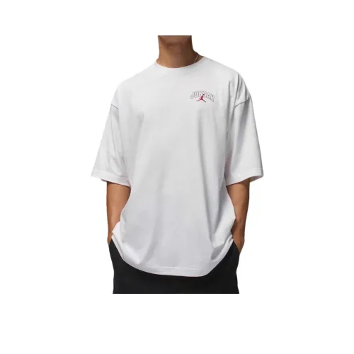 Джордан Brooklyn Белый Черный Фитнес Красный Мужская T-Рубашка