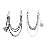 Паучий Веб Украшение 1 Пара (Черный + Черный Белый)